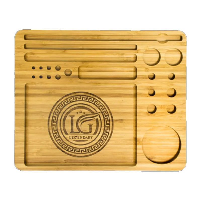 Rolling Tray Legendary Connoisseur Wood Multi Compartment