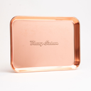 Rolling Tray Blazy Susan Steel Rose Gold