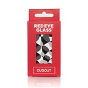 Dugout Red Eye Glass Fibonacci Design