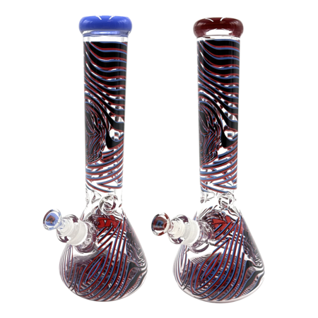 Glass Bong Rekt 9mm 3D Rose 14"