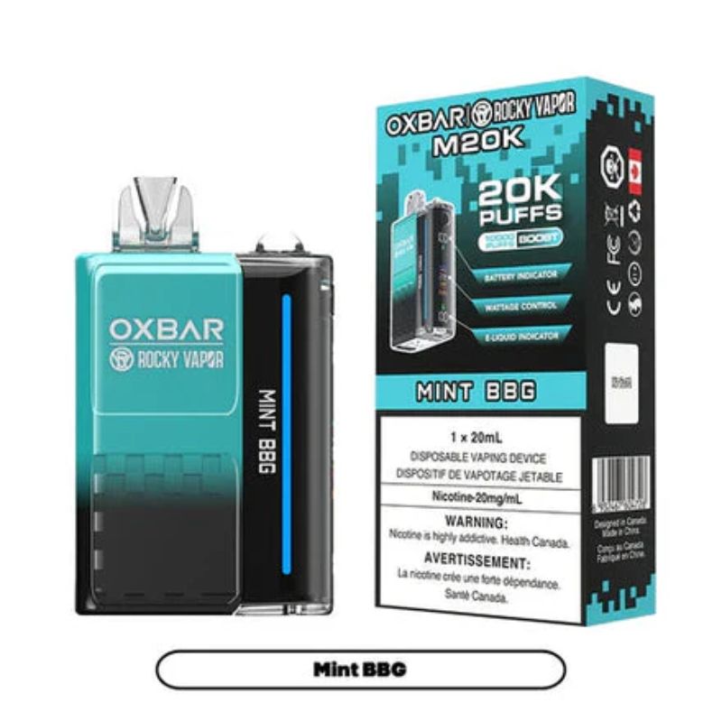 Federal *EXCISED* Disposable Vape Oxbar M20K Mint BBG Box of 5