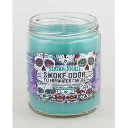 [2527v] Smoke Odor Candle 13oz Sugar Skull