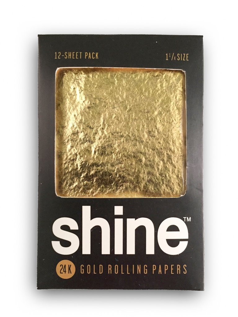 Shine 24k Gold Twelve Sheet Baller Pack Rolling Papers