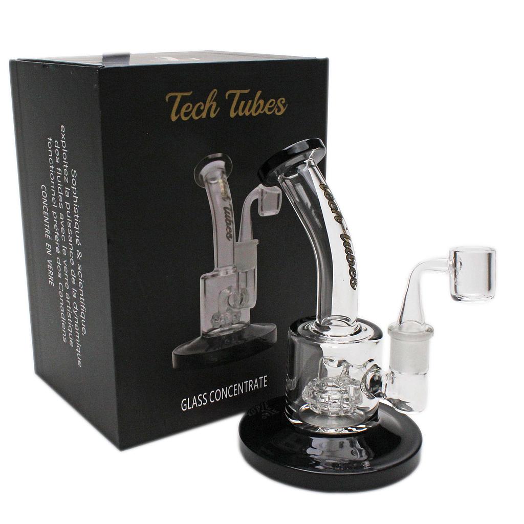 Glass Concentrate Rig Tech Tubes 6" Can Bent Neck Circ