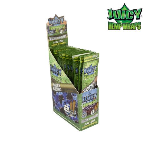 Juicy Jay Hemp Wrap Black n Blue Box of 25