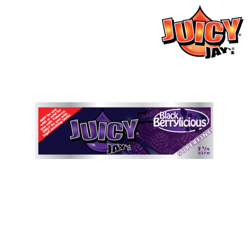 Juicy Jay Super Fine 1 1/4 Blackberrylicious Rolling Papers Box/24