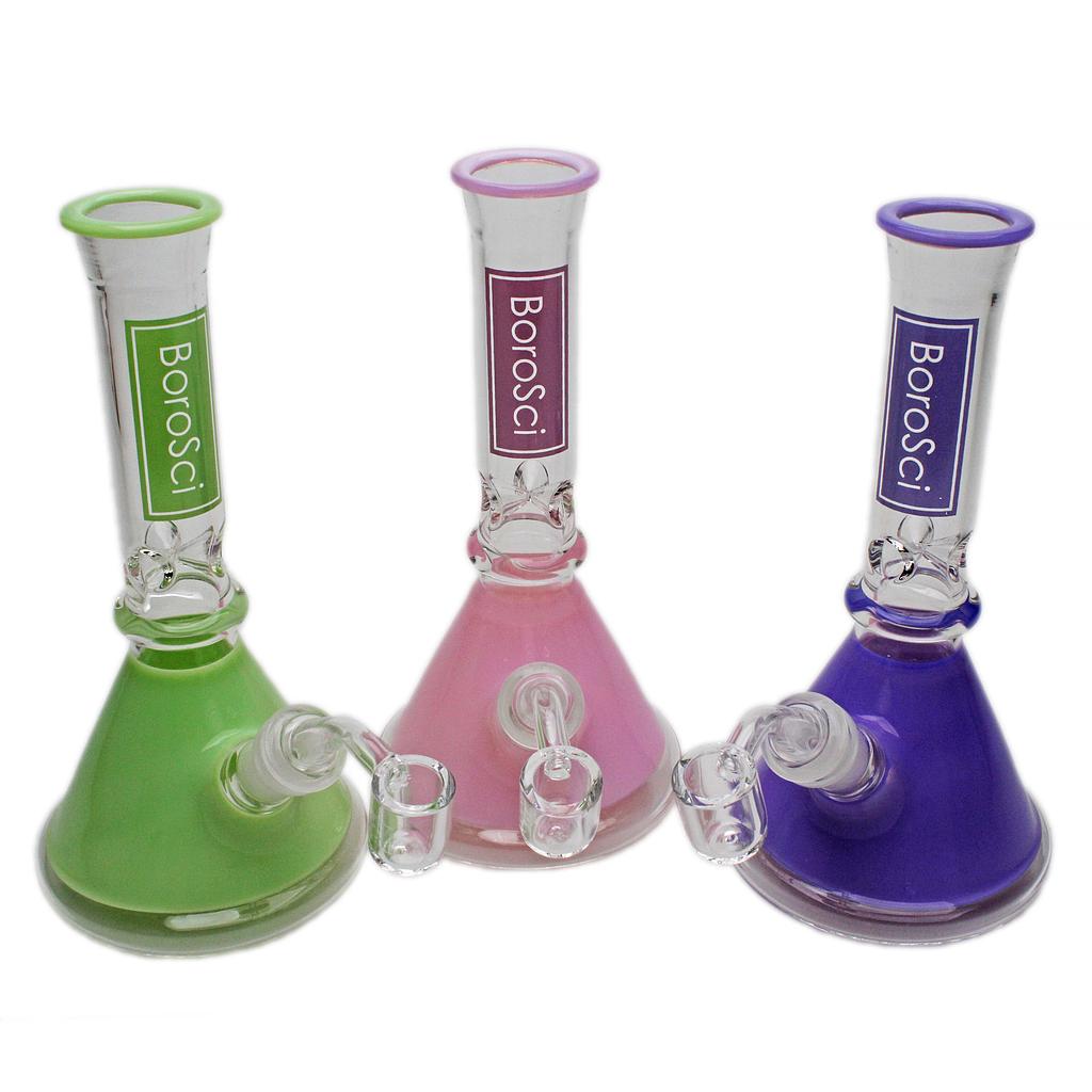 Glass Rig BoroSci 8" Colour Mini Beaker with Banger