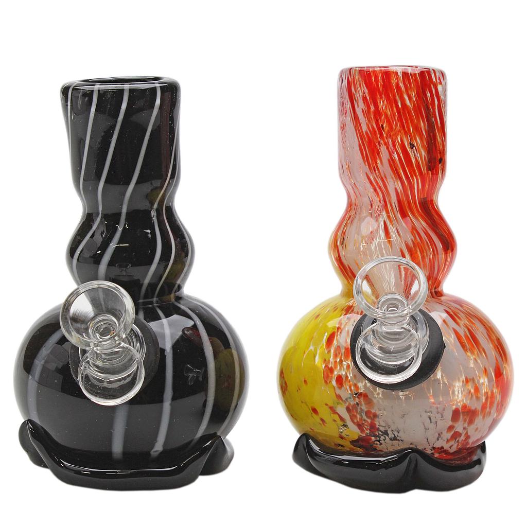 Premium Softglass Genuine Pipe Co Bong 6" Heavy Bubble Base