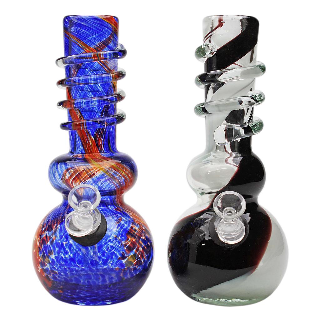 Premium Softglass Genuine Pipe Co Bong 10" Double Bubble Base