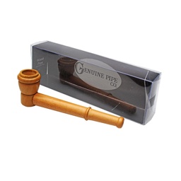 [gpw004] Wooden Pipe Genuine Pipe Co Light Teak - Medium