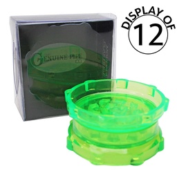 [gpga001b] Acrylic Grinder Genuine Pipe Co 2" 2-Piece - Display/12