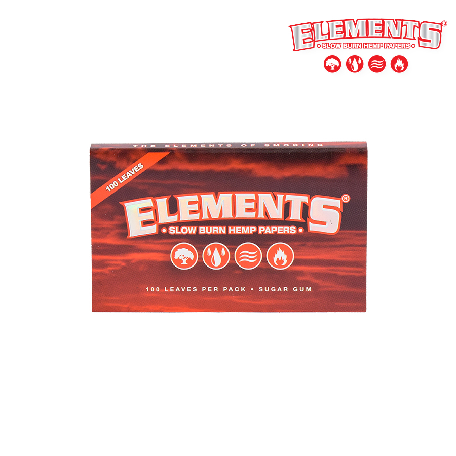 Rolling Papers Elements Red Single Wide Box/25