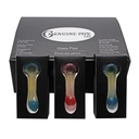 Glass Pipe Genuine Pipe Co 4" Fumed and Tipped - Display/12