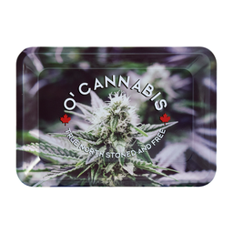 [h716] O'CANNABIS Rolling Tray Mini - 7.2" x 5" x 0.88"