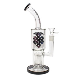 [kmg012] Glass Bong Karma 11" Double Tree Bend