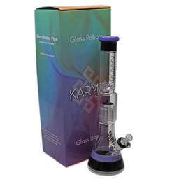 [kmg013] Glass Bong Karma 17" Tree Purps