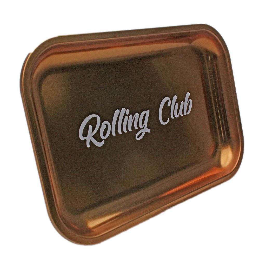 Rolling Club Metal Rolling Tray - Medium - Gold