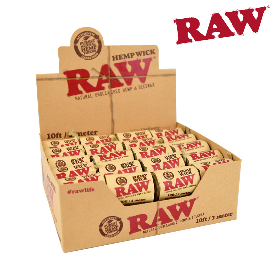 Raw Hemp Wick 10ft Box/40