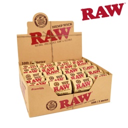 [h759b] Raw Hemp Wick 10ft Box/40