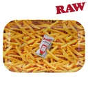 Raw French Fries Rolling Tray Small 11" x 7" x 0.8"