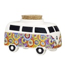 Storage Jar Vintage Bus Stash Jar Flower Power