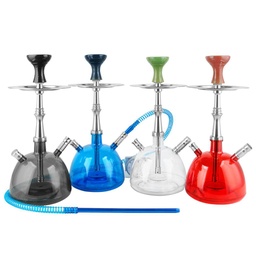 Glass Hookah RIP SmokeDome Acrylic Hookah w/ LED 18"