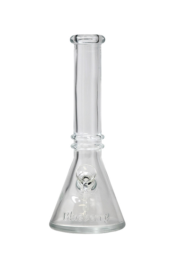 Glass Bong - Blueberry - 10" Double Ring Beaker