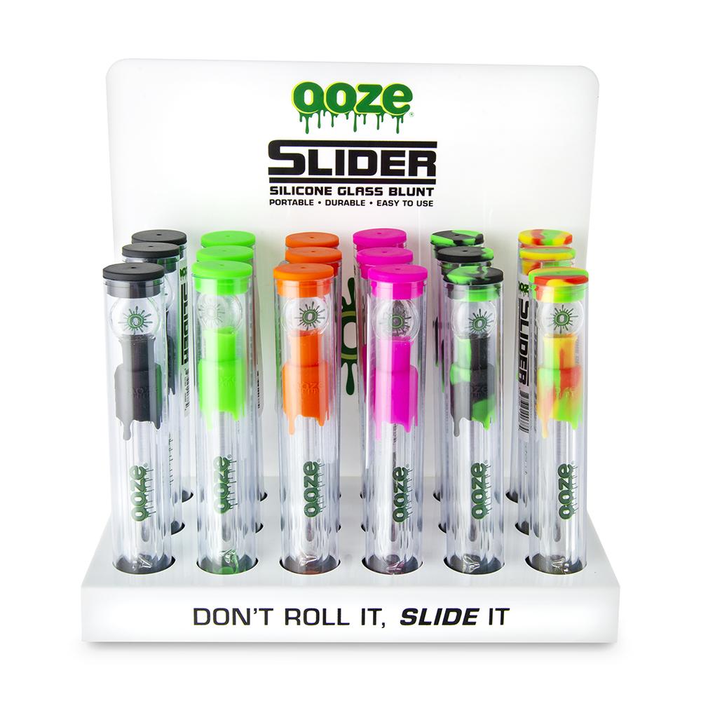 Ooze Glass Blunt - Assorted - Display of 18 