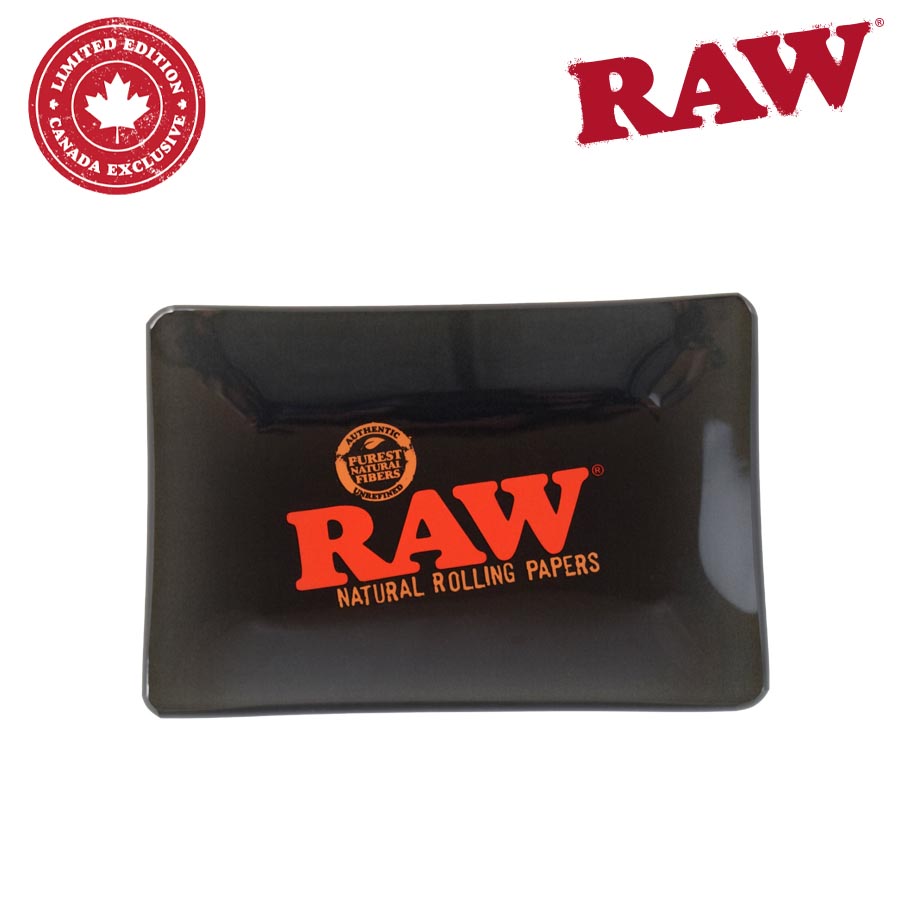 Raw Black Glass Rolling Tray Mini