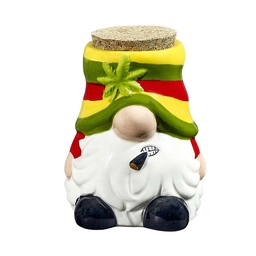 [fct081] Ceramic Storage Jar Gnome