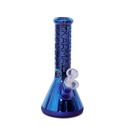 [kmg025] Glass Bong Karma 9" Beaker Blue Metallic