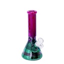 Glass Bong Karma 9" Beaker Metallic Purple and Green