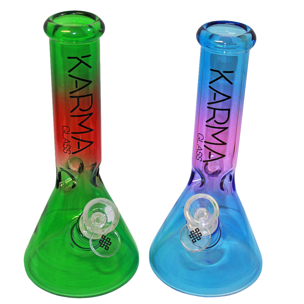 Glass Bong Karma 9" Beaker Two Toned