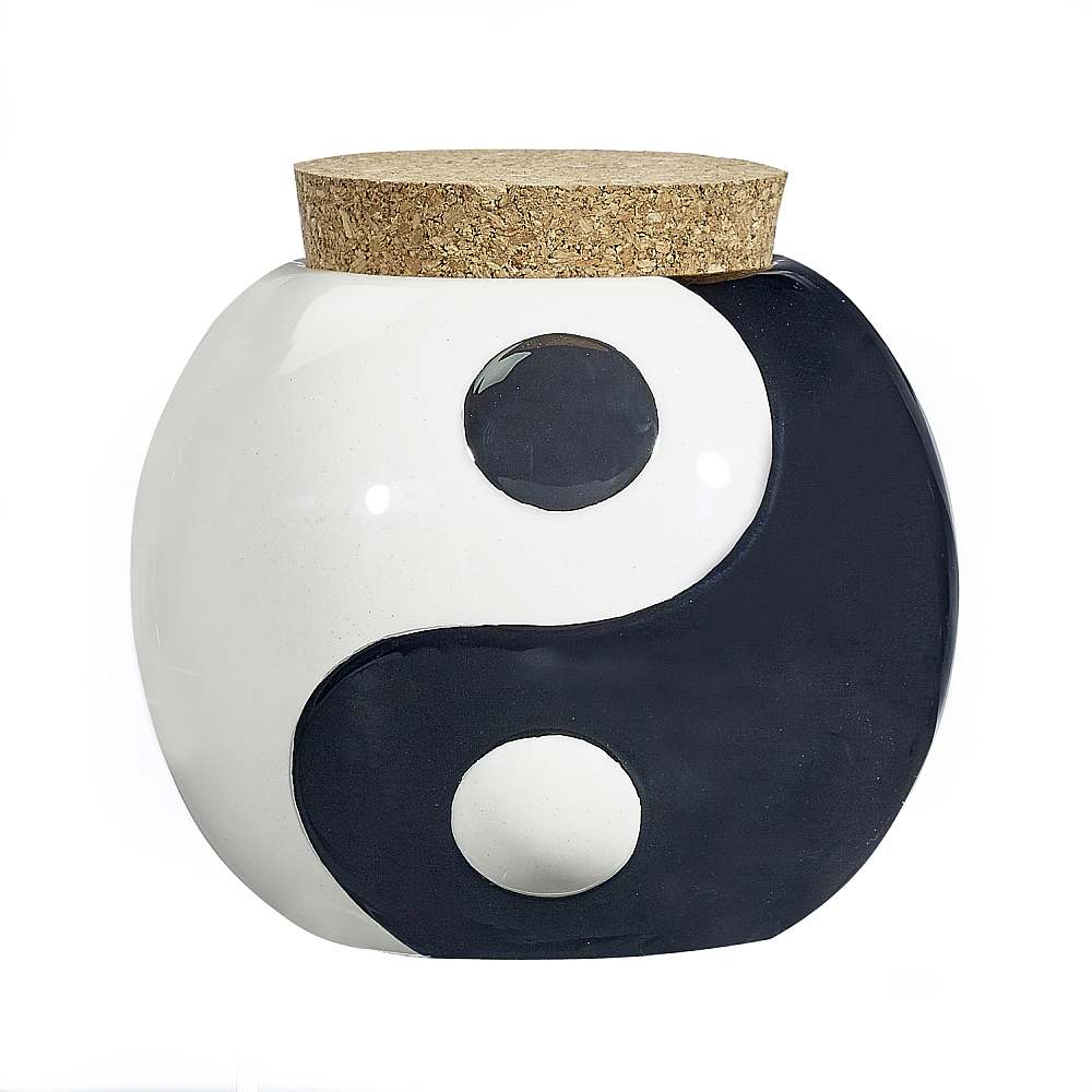 Ceramic Storage Jar Yin-Yang