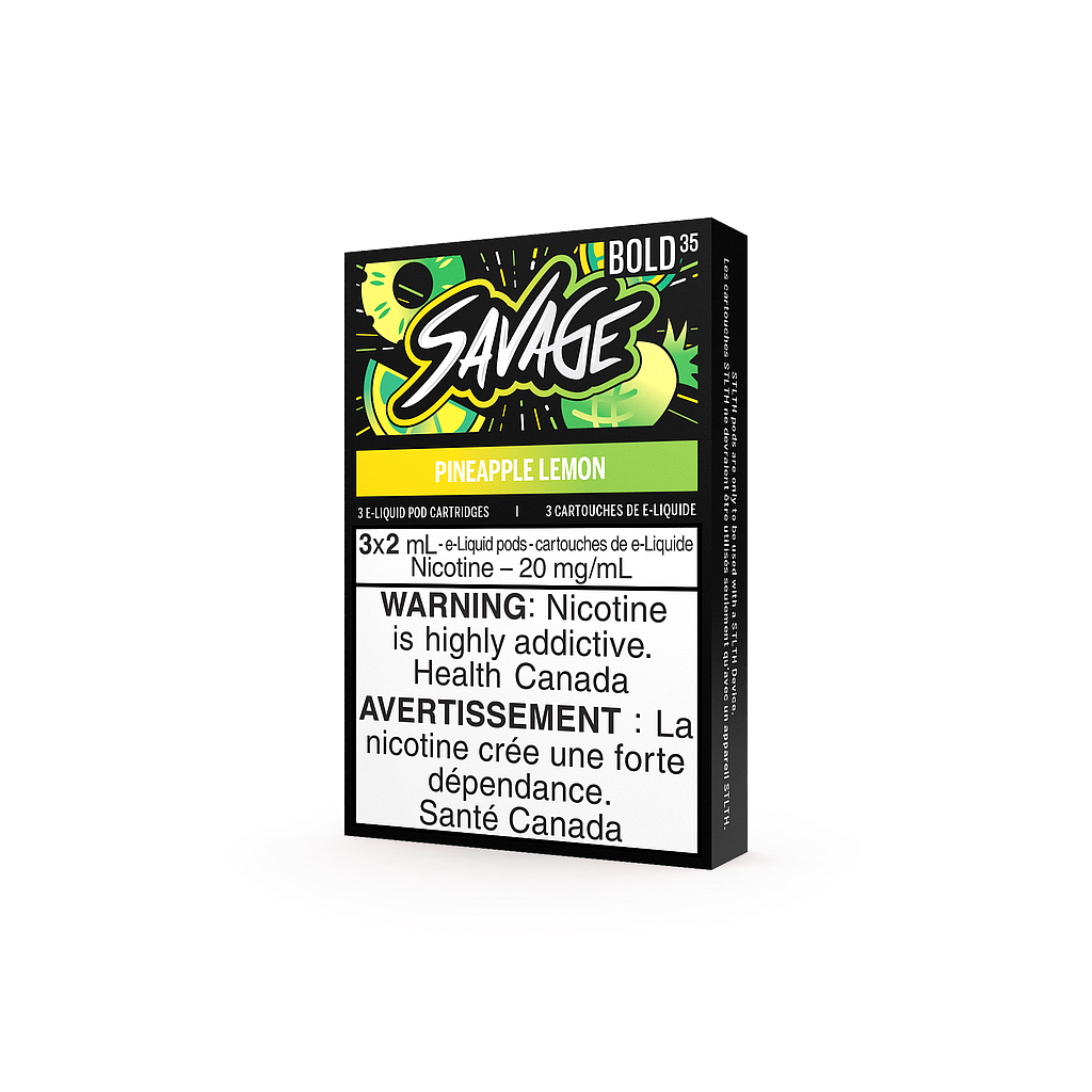 *EXCISED* STLTH Savage Pod 3-Pack - Pineapple Lemon + Bold