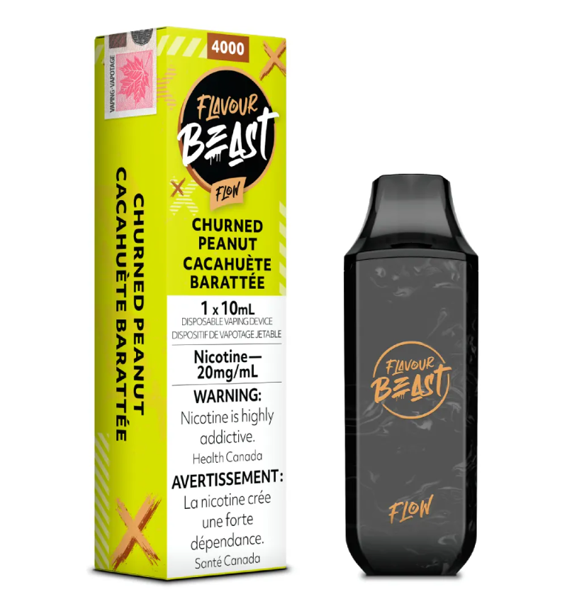 *EXCISED* Flavour Beast Flow Disposable Vape Rechargeable Churned Peanut Box Of 6