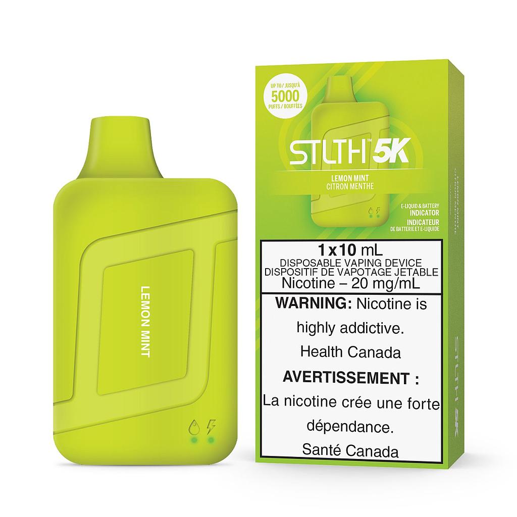 *EXCISED* STLTH 5K Disposable Vape 5000 Puff Lemon Mint Box Of 5