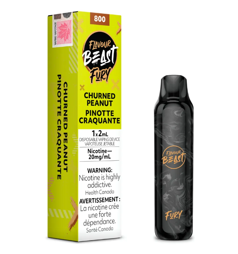 *EXCISED* Flavour Beast Fury Disposable Vape Churned Peanut Box Of 6