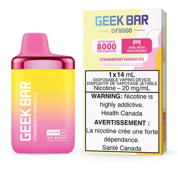 *EXCISED* Geek Bar DF8000 Disposable Vape 8000 Puff Strawberry Mango ...