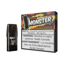 *EXCISED* STLTH Monster Pod Strawnana Orange Ice 2ml Pack of 2 Pods Box of 5