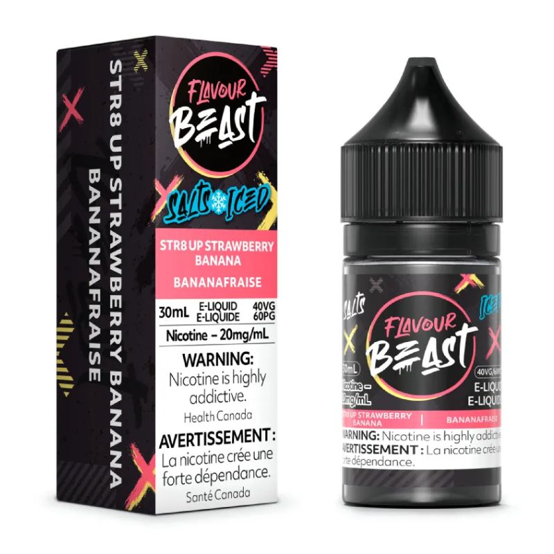 *EXCISED* Flavour Beast Salt Juice 30ml STR8 UP Strawberry Banana Iced