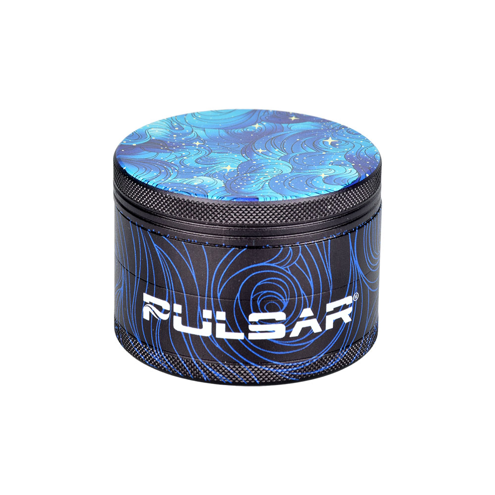 Grinder Pulsar Design Series w/ Side Art Space Dust 4 Piece 2.5"