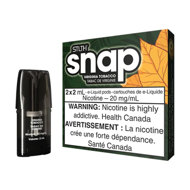 *EXCISED* STLTH Snap Pods Virginia Tobacco 2ml Pack of 2 Pods Box of 5