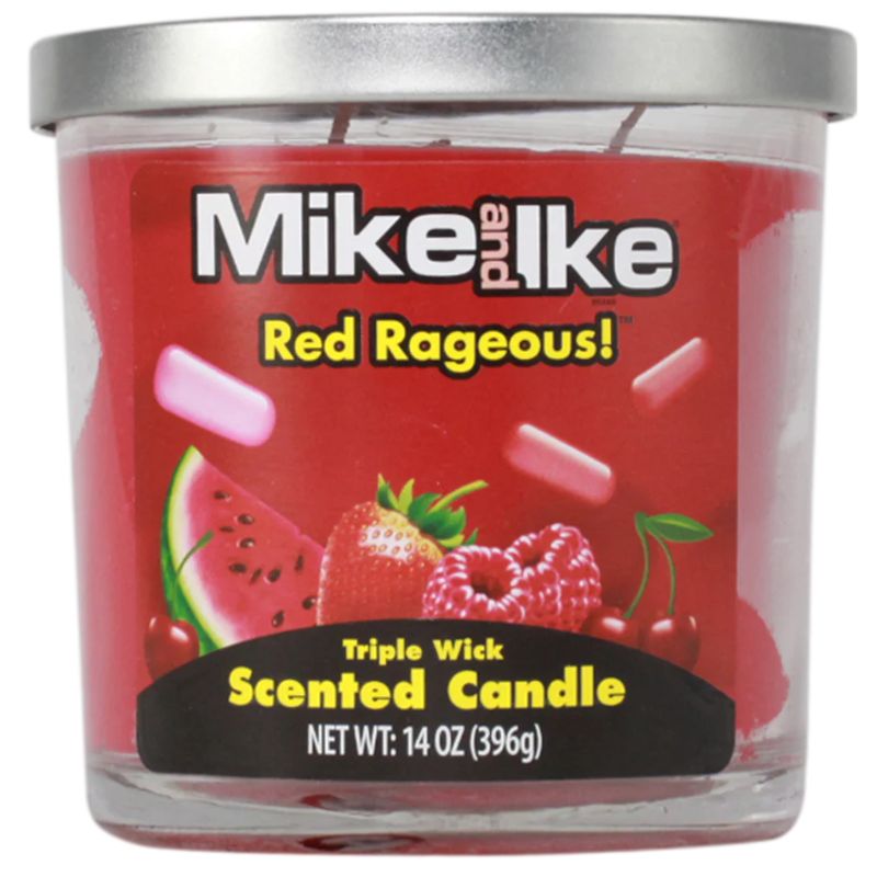 Candle Mike & Ike 14oz Red Rageous Box of 4