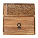 Rolling Tray Ongrok Acacia Wood Tray Medium Log