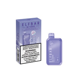 [elf1415b] *EXCISED* Elf Bar BC10000 Grape Ice Box of 5