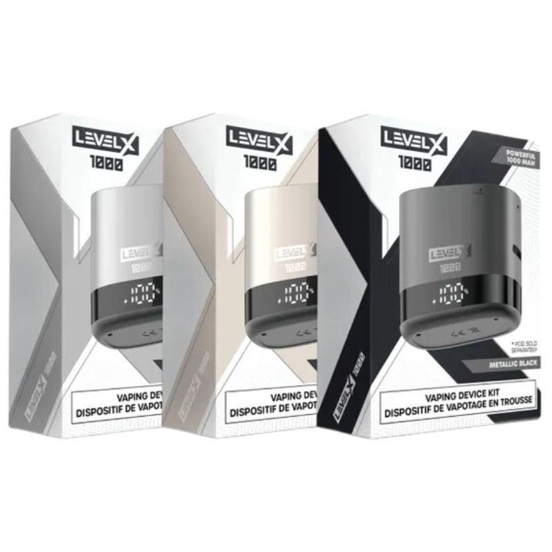 Flavour Beast Level X Pod Device Battery Kit 1000mAh Metalic Black Box of 6