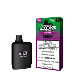 [sth2528b] *EXCISED* STLTH Loop 2 9K Pod White Grape Box of 5