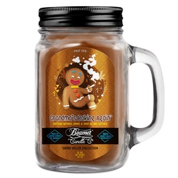 [skh1018] Candle Beamer Smoke Killer Collection Grandma's Baking Again Large Glass Mason Jar 12oz