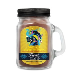 [skh3006] Candle Beamer Double Shot Smoke Killer Collection Bomb Ass Banana Nut Bread Small Glass Mason Jar 4oz